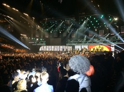 From the floor of The  Gammy Awards Telecast Show