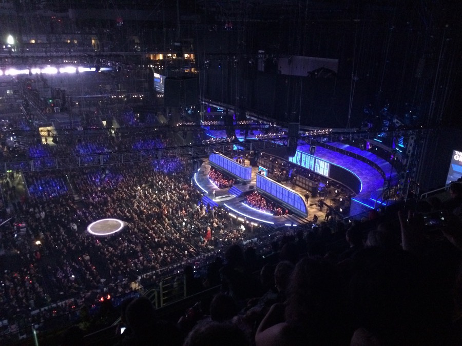 The Staples Center at The Gammy Telecast Awards Show